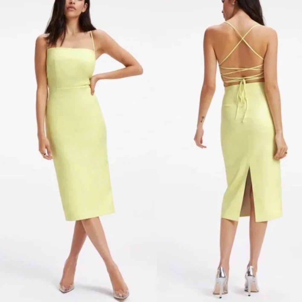 Good American Faux Leather Dress